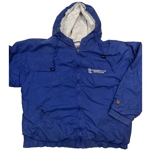 Vintage 90s BOA UK‎ University of Kentucky Lined Full Zip Windbreaker XL - Picture 1 of 5